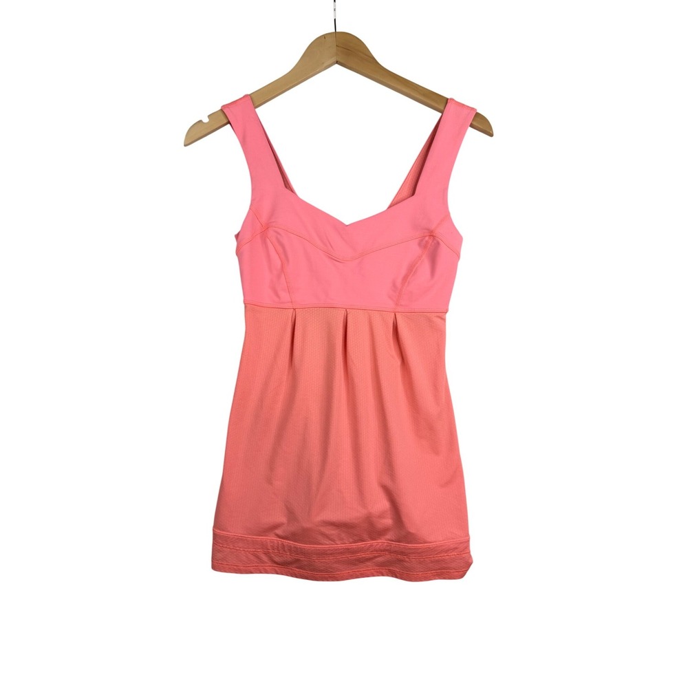 Lululemon Elevate Athletic Tank Top size 2 Peach/Orange